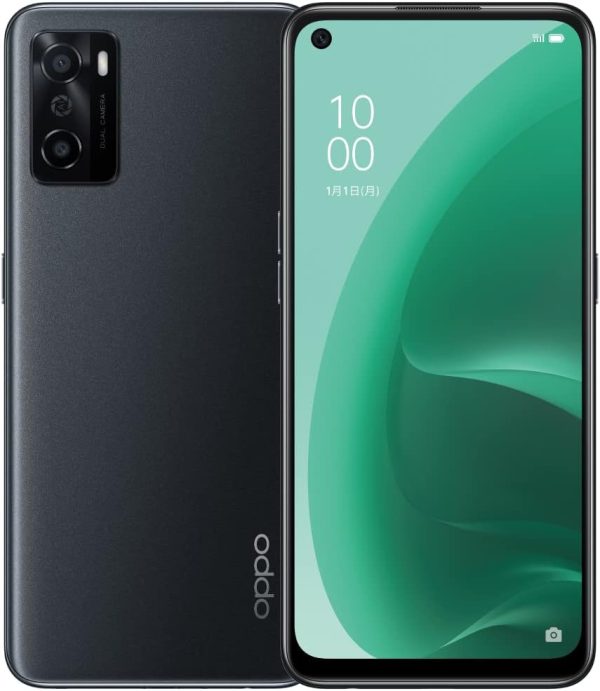 OPPO A55s グリーン CPH2309 docomo/au/SoftBank/Rakuten Mobile 回線対応 5G Simフリー 大画面 防水防塵 スマートフォン