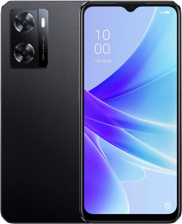 OPPO A77 ブラック CPH2385 docomo/au/SoftBank/Rakuten Mobile 回線対応 SIMフリー スマートフォン